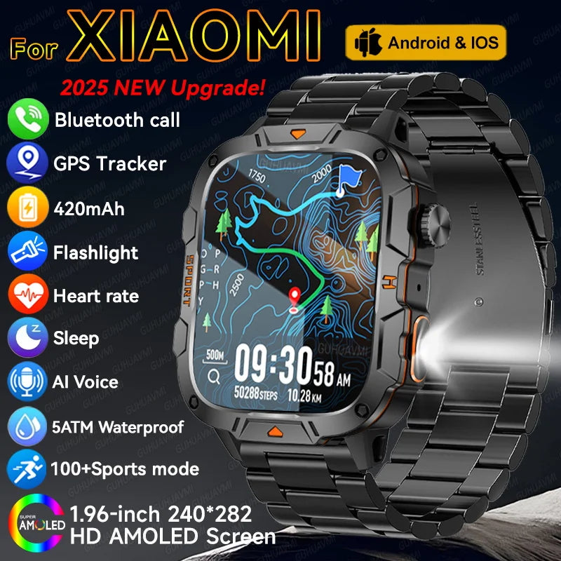 Outdoor Sports Smart Watch - GPS Trackr - HD Display
