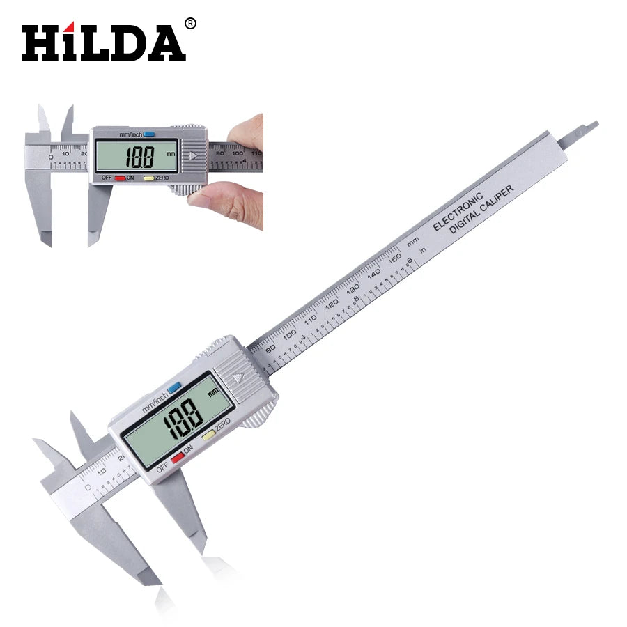 HILDA 0-150mm Vernier Caliper digital Electronic Digital Caliper 6 Inch LCD Micrometer Measuring Tool