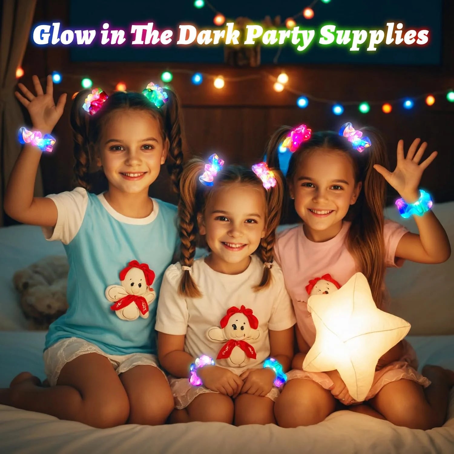 LED Luminous Scrunchies Glowing Hairband