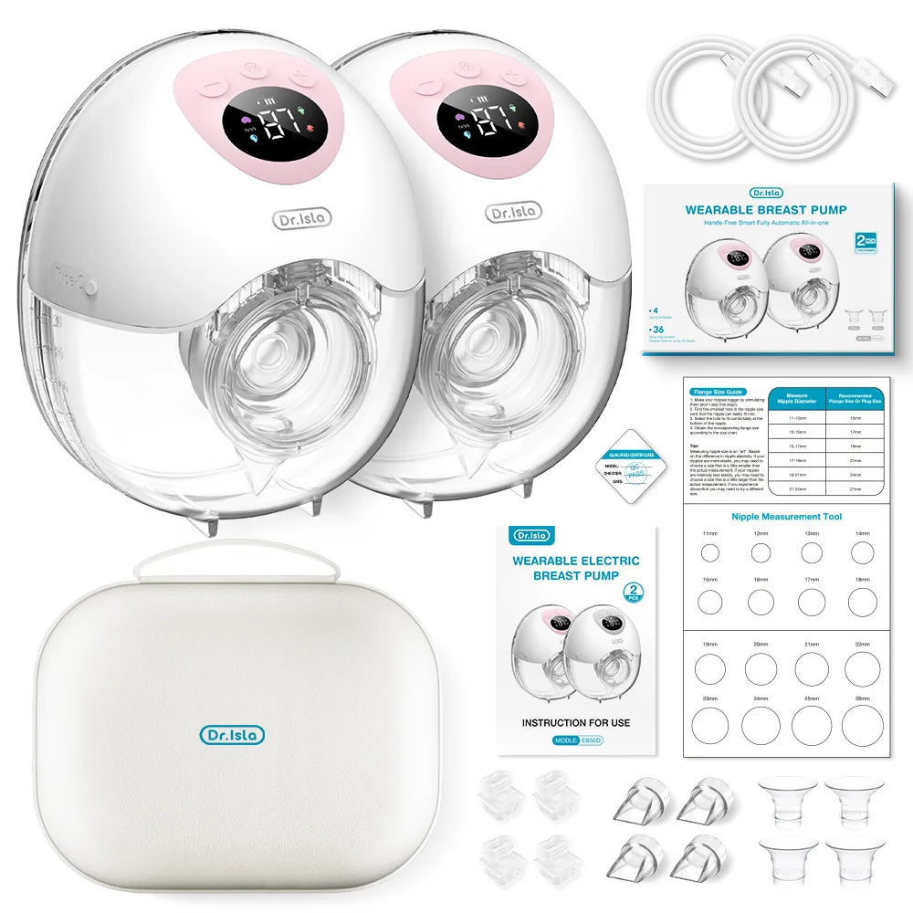 Wearable Electric Breast Pump - 4 Modes 36 Suction Levels