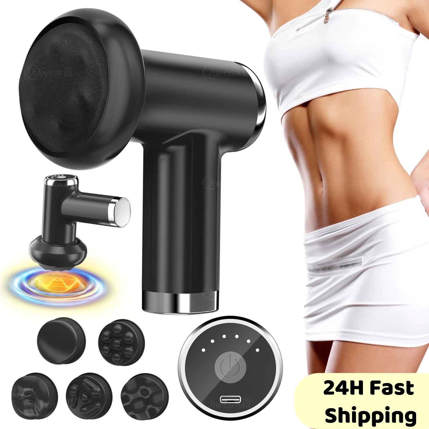 Deep Muscle Massage Gun，Body Sculpting Machine, Cellulite Remove body Massager Wireless Muscle Relaxing For Body Sport Fitness
