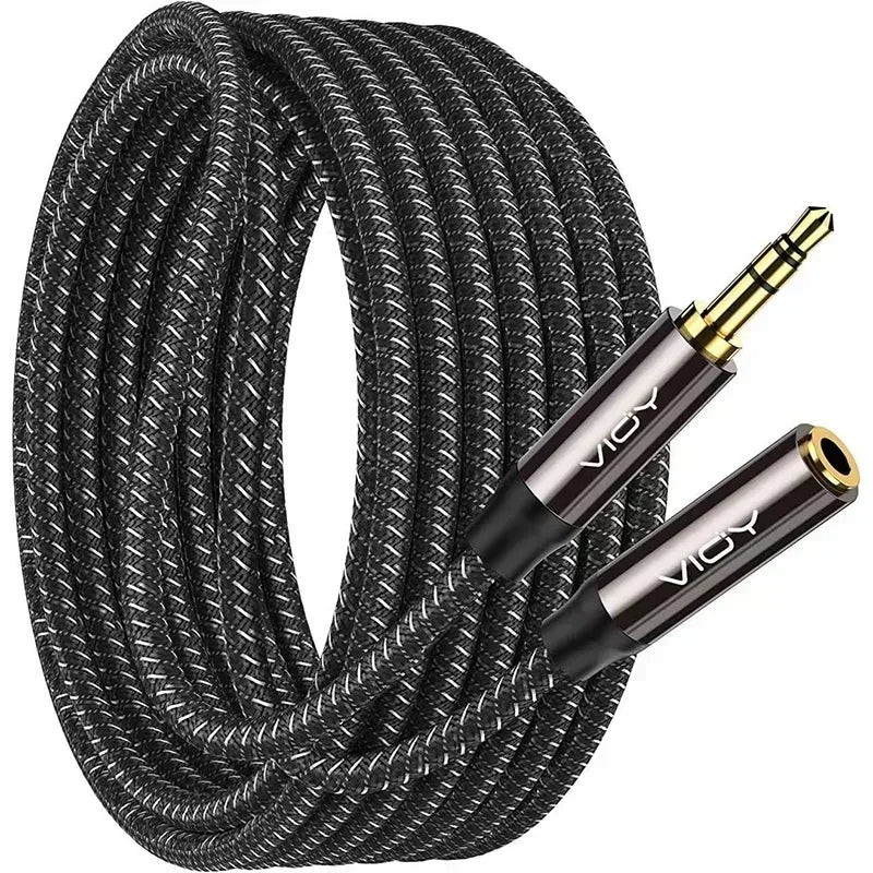AUX Stereo Audio Cable - Male To Female Extension Cables