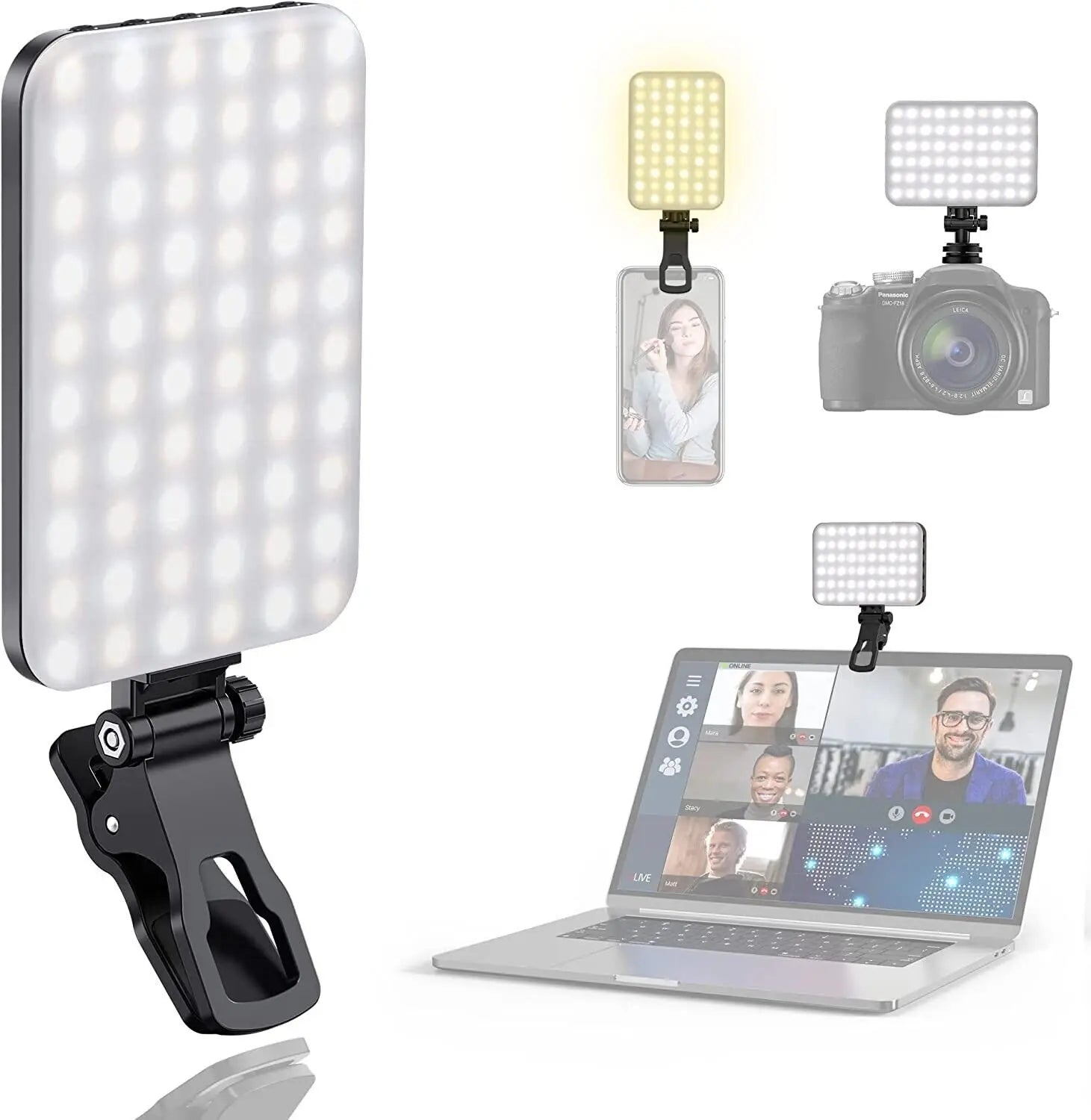 120 LED High Power Rechargeable Clip Fill Video Light