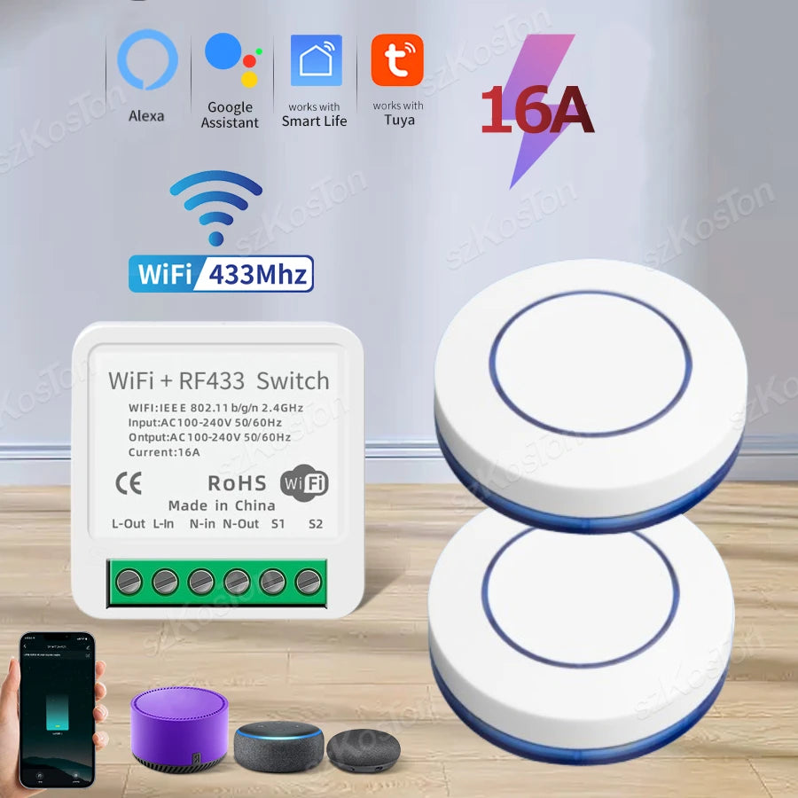 WiFi Wireless Smart Switch - Remote Control Switch
