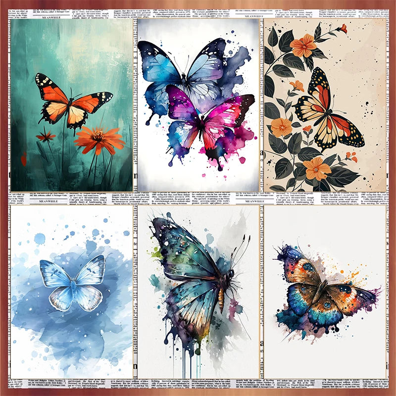 Colorful Butterfly Canvas Printing - Aesthetics Natural Wall Decoration
