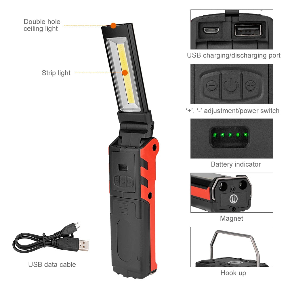 Work Light Dimmable - USB Rechargeable