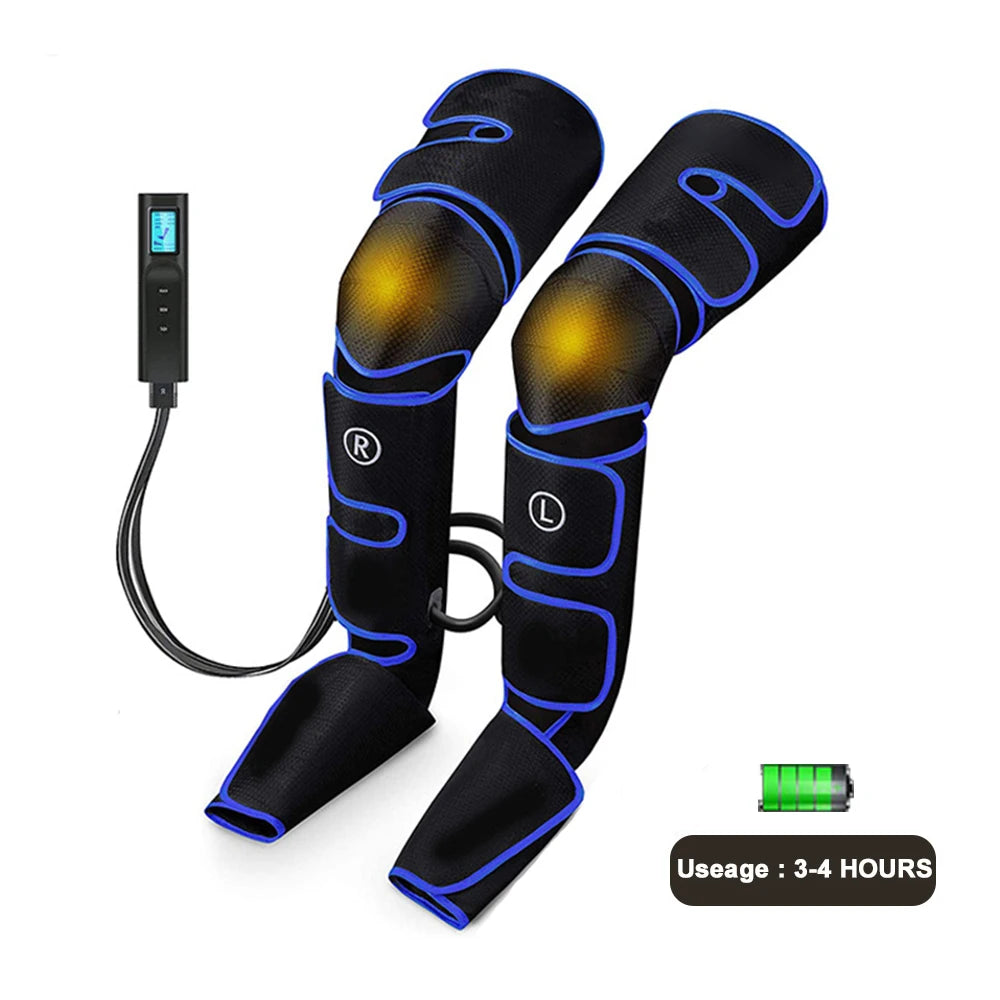 Electric Leg Muscle Relaxer 6 modes Air Compression Recovery Boot lymph Release Relieve Foot Fatigue Heating Leg Massager