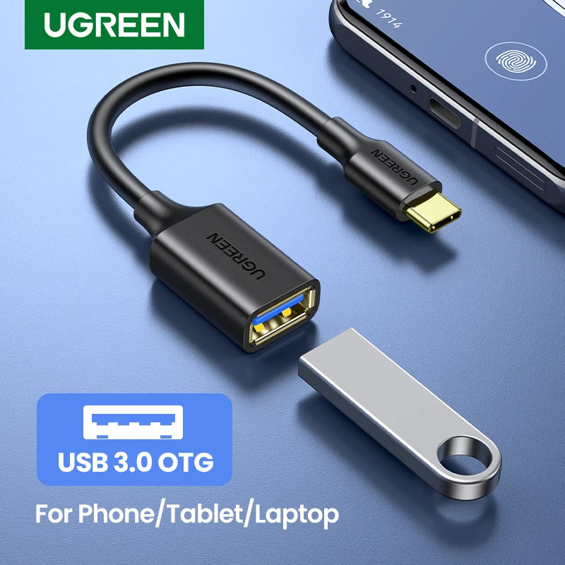 Ugreen USB Adapter OTG Cable Type C Male to USB 3.0 - 2.0 Female