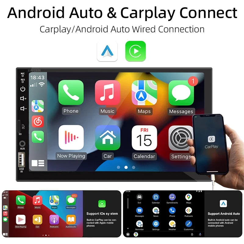 Android Auto Multimedia Player - Touch Screen