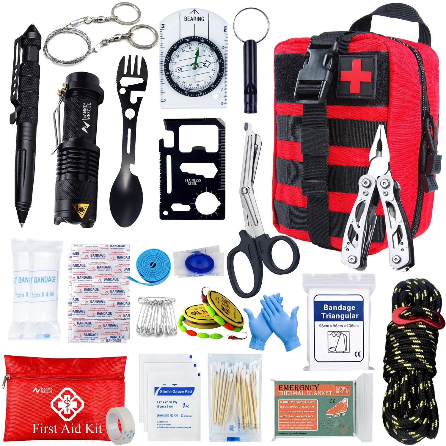 First Aid Kit In The Car Acessories - Survival Camping Equipments