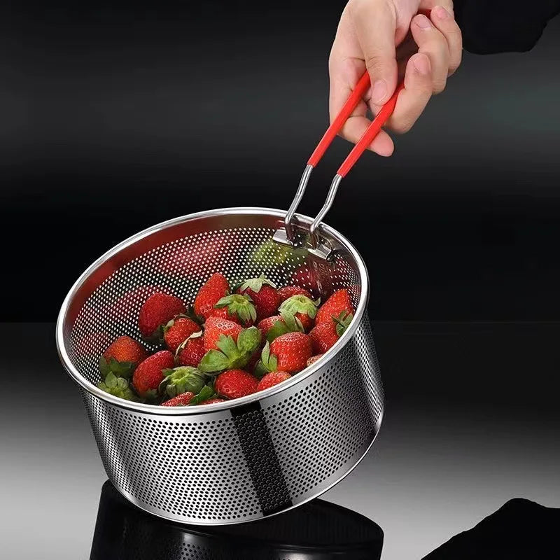 Hot Filter Pasta Spoon Frying Basket Oil Residue  Colander Vegetable French Potato Chips Onion Rings Chicken Wings Snack Fried