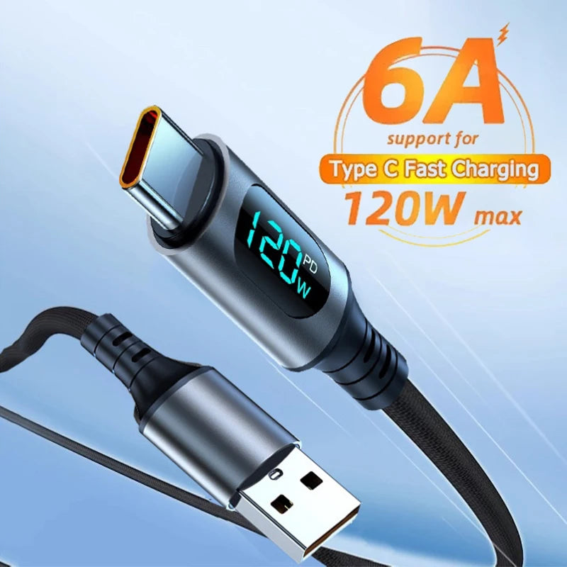 USB A To Type C Super Fast Charge Cable - Data Cord