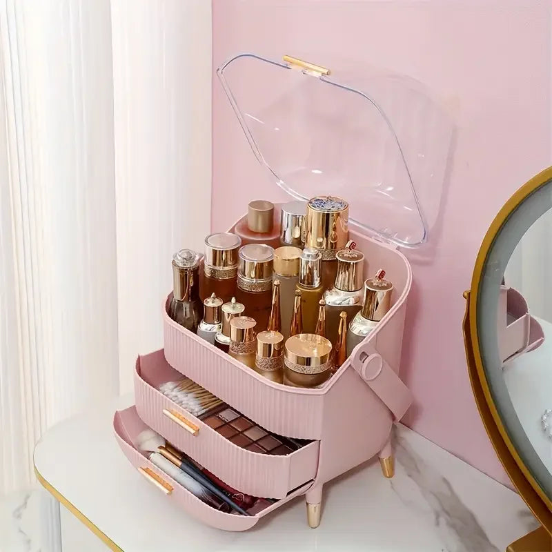 Large Capacity Makeup Organizer - Cosmetic Storage Box