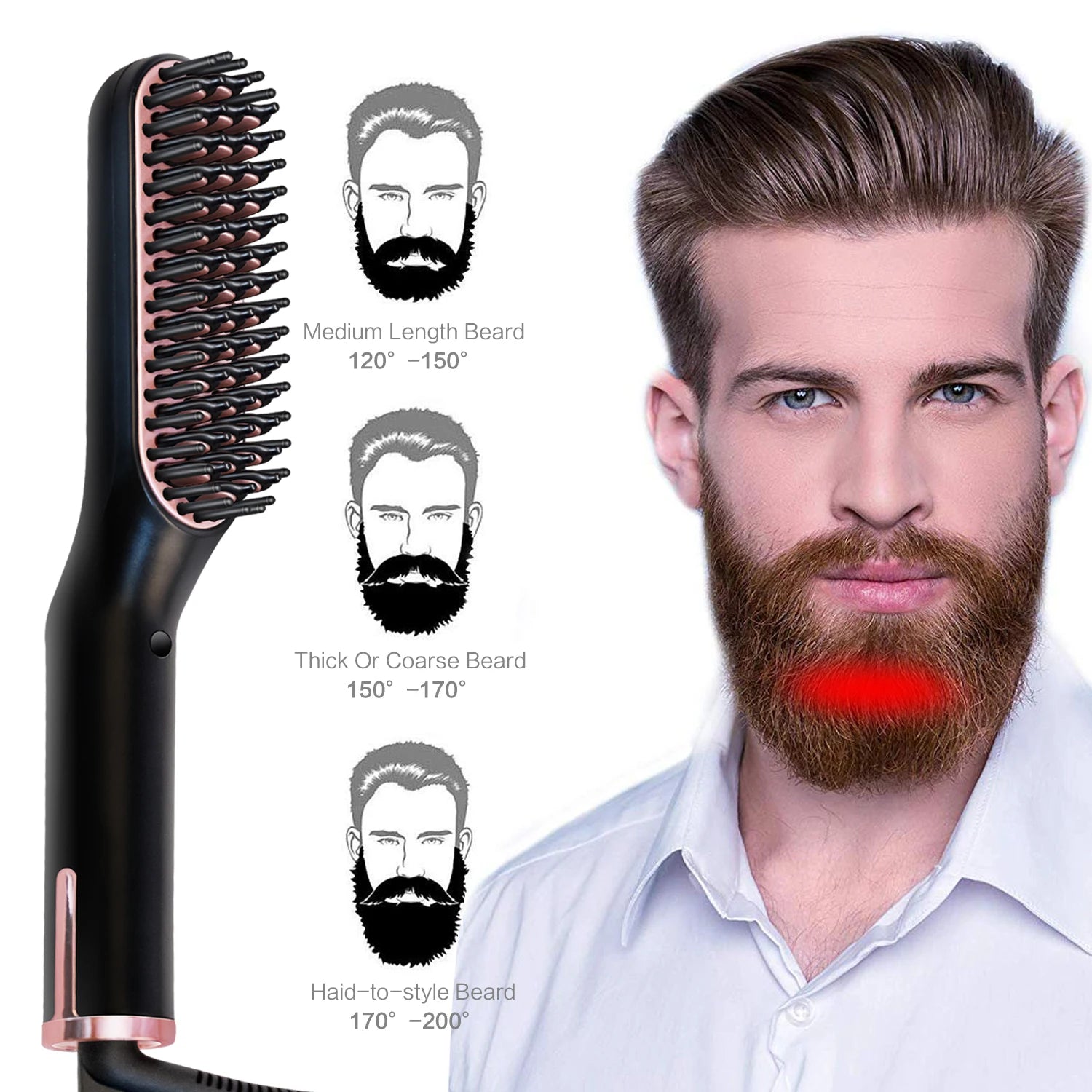 Hot Comb Straightener - Heating Comb For Beard