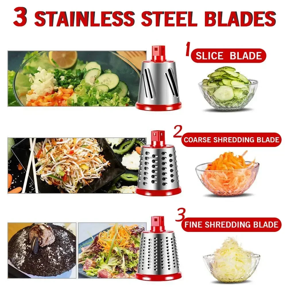 Multifunctional Round Rotate Mandoline Vegetable Cutter Slicer
