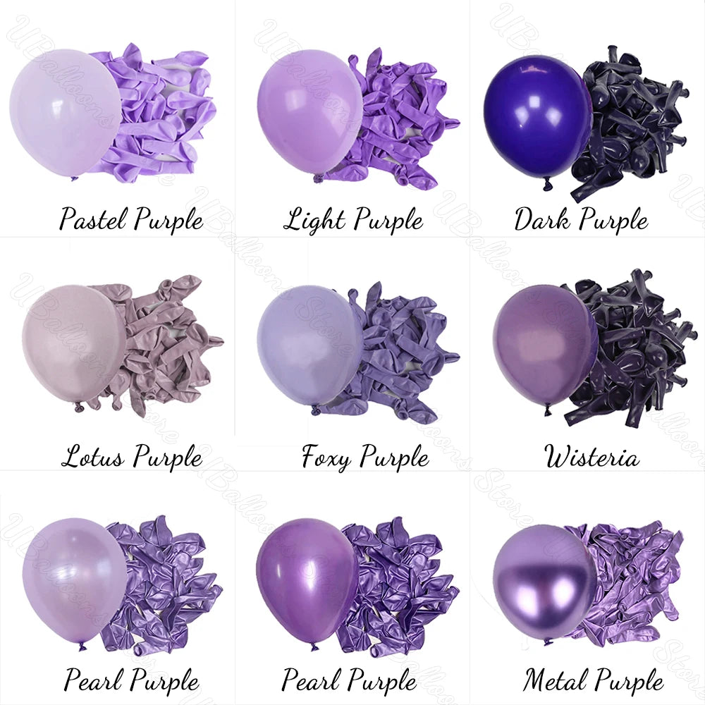 Latex Balloons Pastel Lilac Lavender Light Purple - 10/30/50Pcs