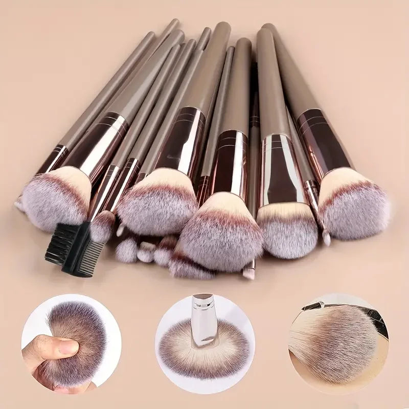 Professional 3-20PCS Makeup Brushes Set Soft Fluffy Foundation Eyeshadow Concealer Blending Blush Brush Kabuki Women Beauty Tool