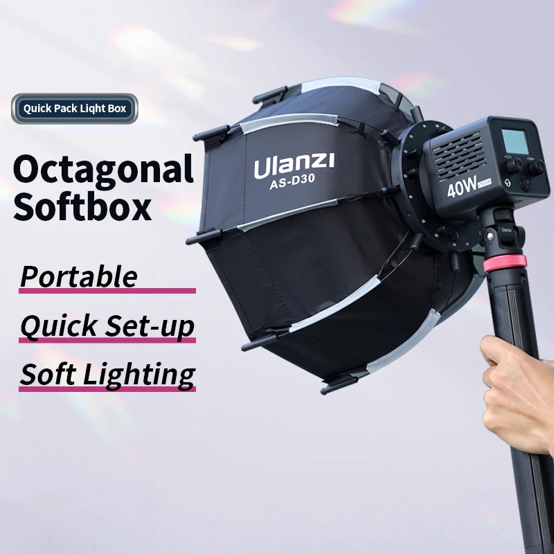 Ulanzi AS-D30 30cm Octagonal Softbox Quick Pack Light Box
