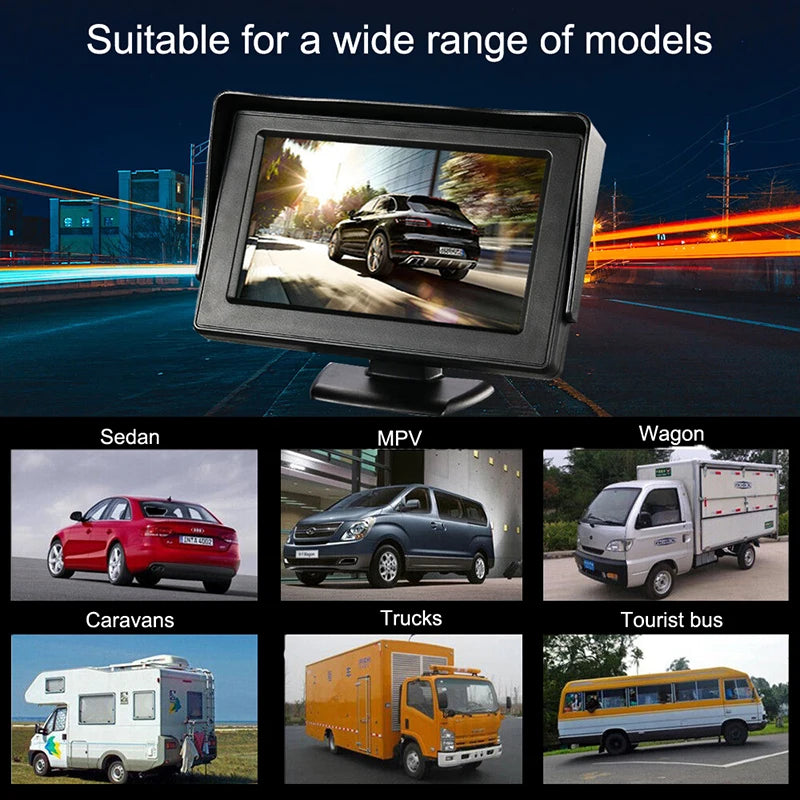 Rear View Camera Monitor - Reversing Camera for Parking