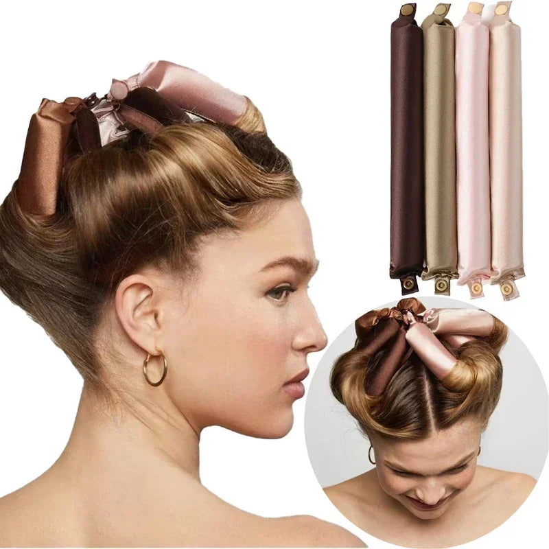 Heatless Hair Curler - No Heat Hair Rollers Satin Curling