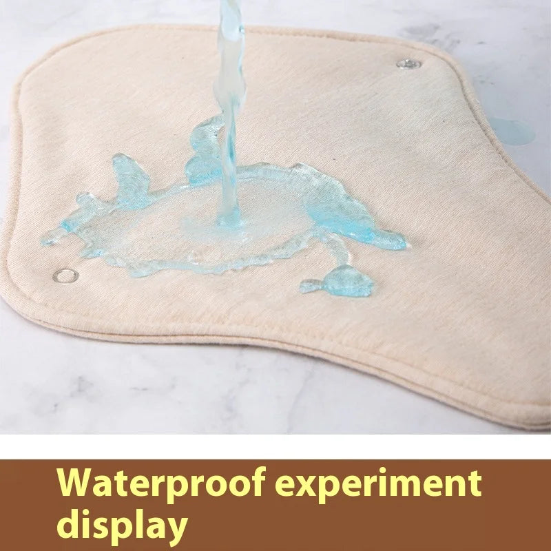 Waterproof Urine Barrier Washable Panties Liners Pad Menstrual Sanitary Napkin Reuse Snap Button Leak-proof Cotton Underwear
