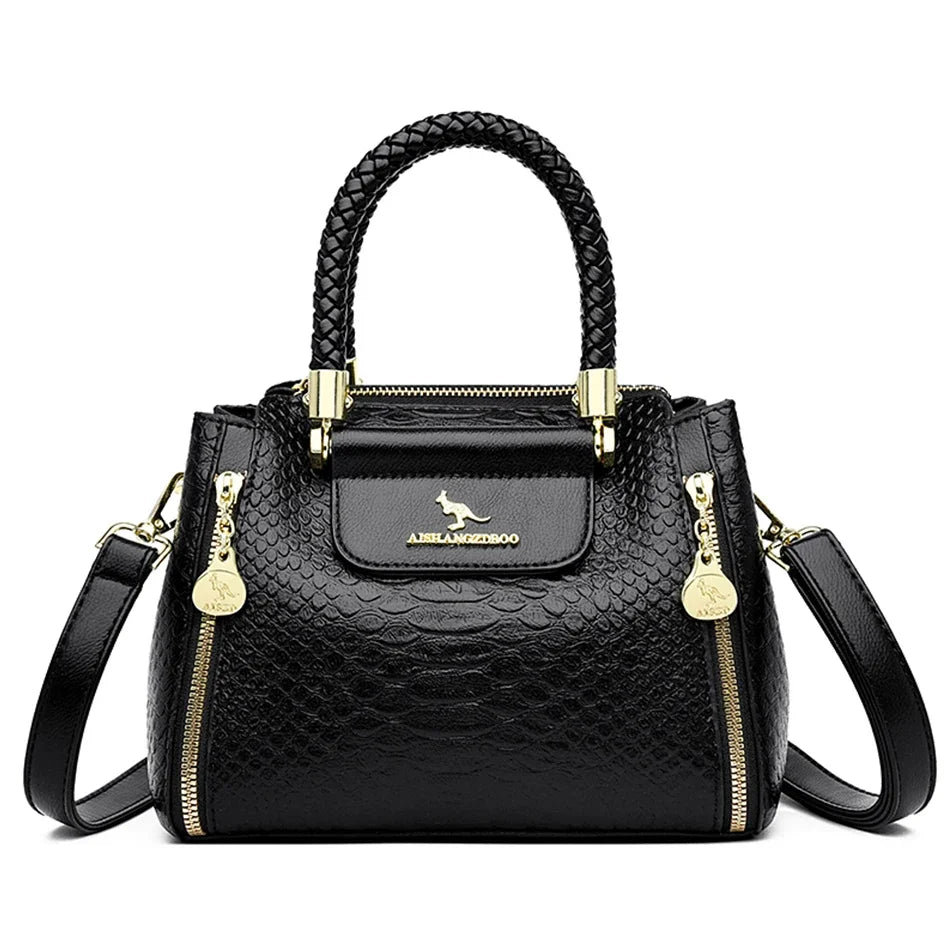 Fashion Crossbody Bags for Women Designer Ladies Purses and Handbags High-quality Soft Leather Women Shoulder Messenger Bags Sac