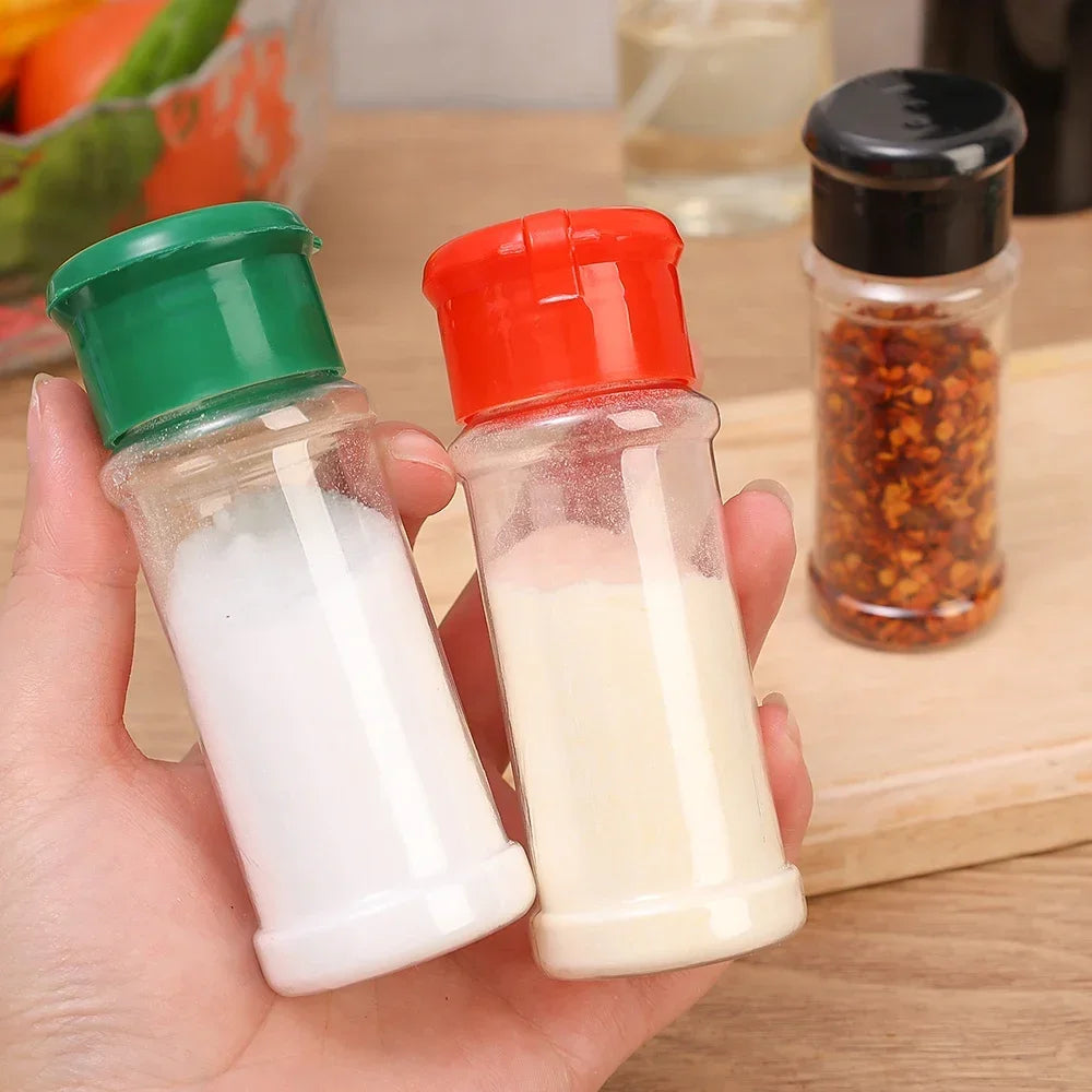 Clear Plastic Spice Jar - Seasoning Bottle - Container