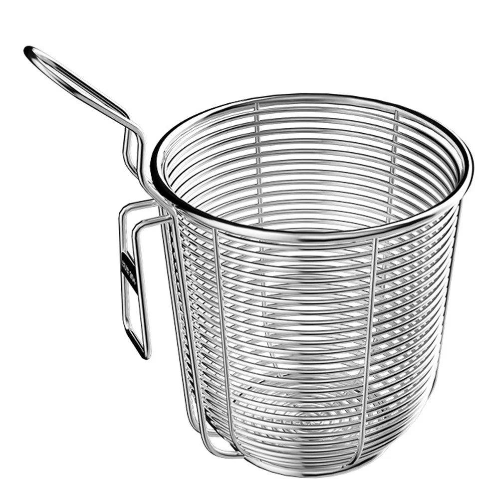 Strainer Basket Mesh Pasta Noodle Food Spoon Scoops Pot Stainless Steel Skimmer Hot Spider Spaghetti Fine Cooking Handle Metal