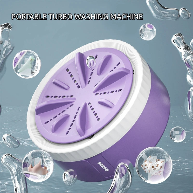 Mini Washing Machine - Portable Rotating Turbine Washing