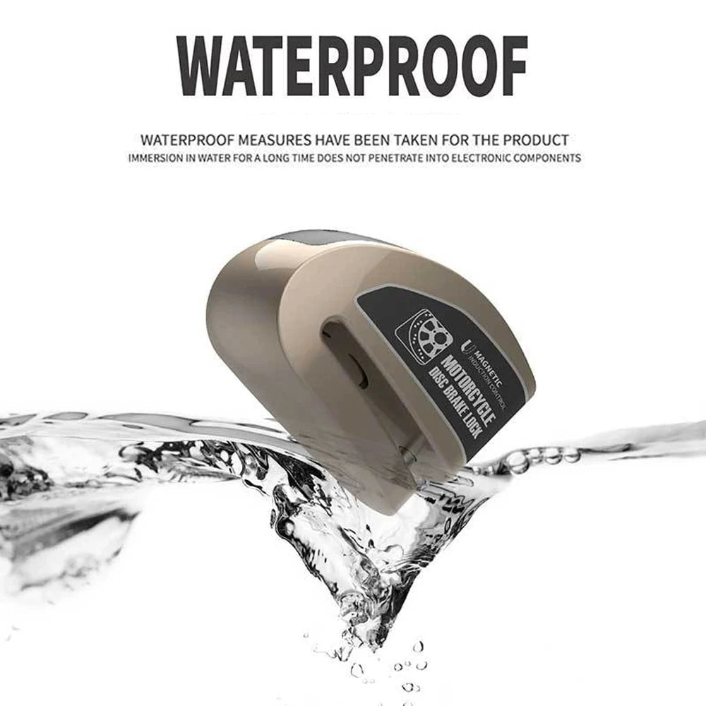 Motorcycle Waterproof DiscLock - Lntelligent Controllable Alarm
