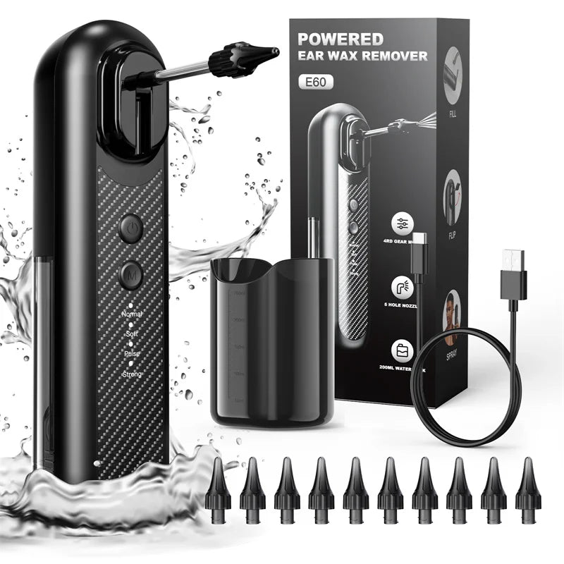 Electric Ear Irrigation Flushing System - Water Powered Ear Cleaner
