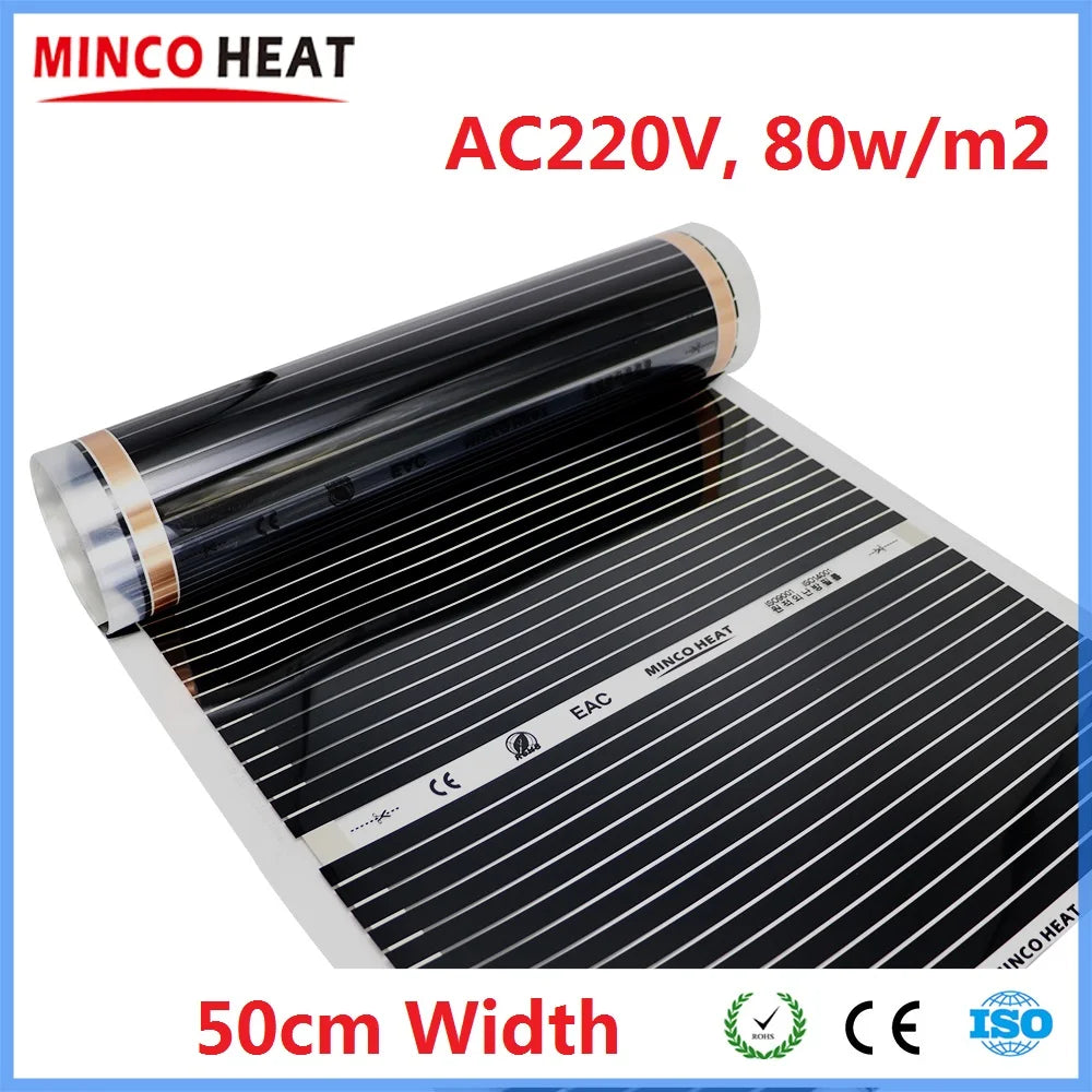 Infrared Warm Mat - 50cm Width - Floor Heating Film