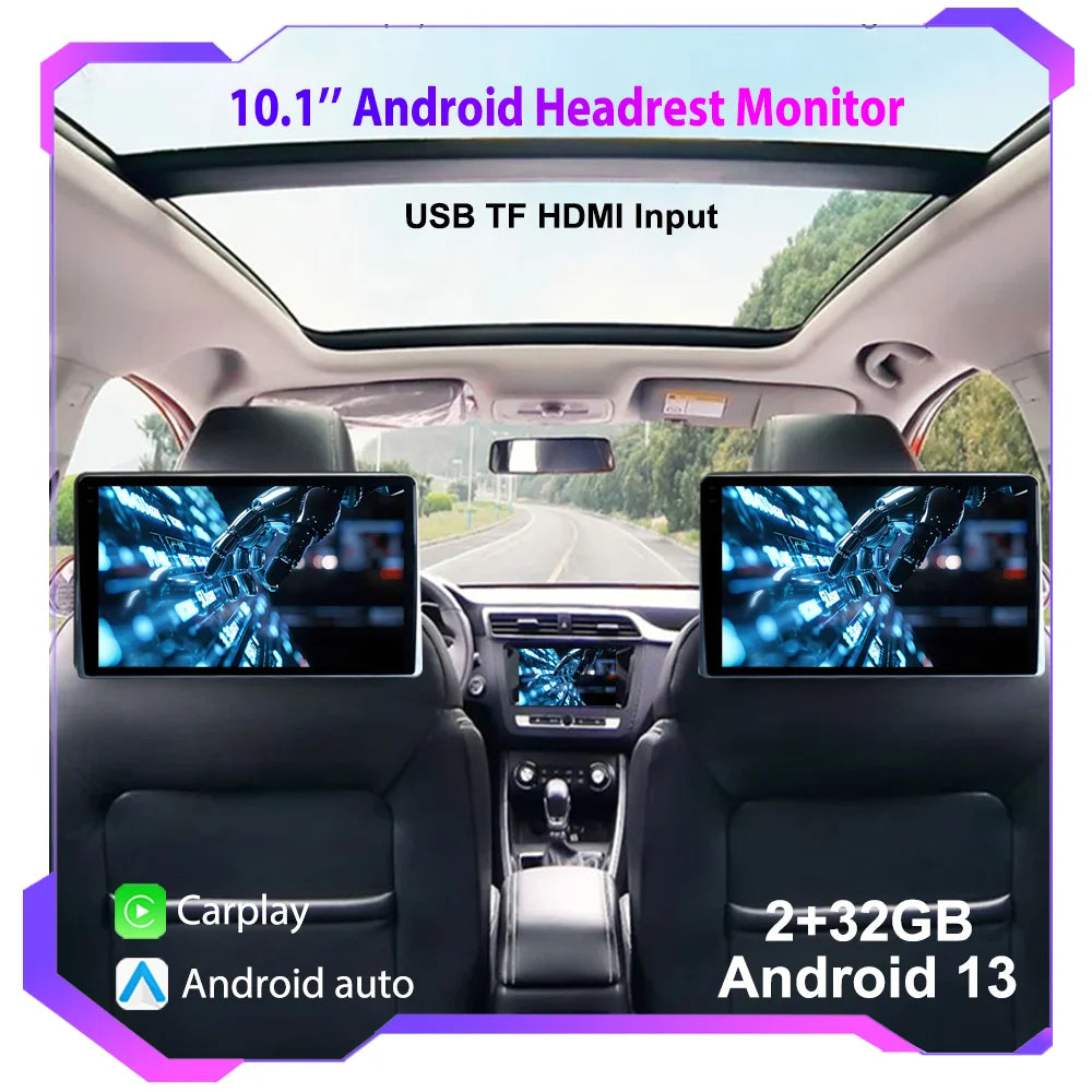 Android Car Headrest Monitor Tablet For Back Seat