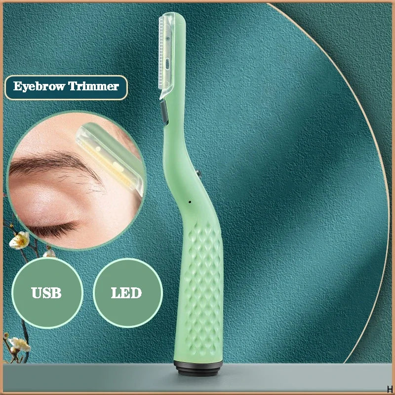 CMGF Eyebrow shaver LDE luminous rechargeable anti scratch tool for men and women's eyebrow shaving tool for beginners