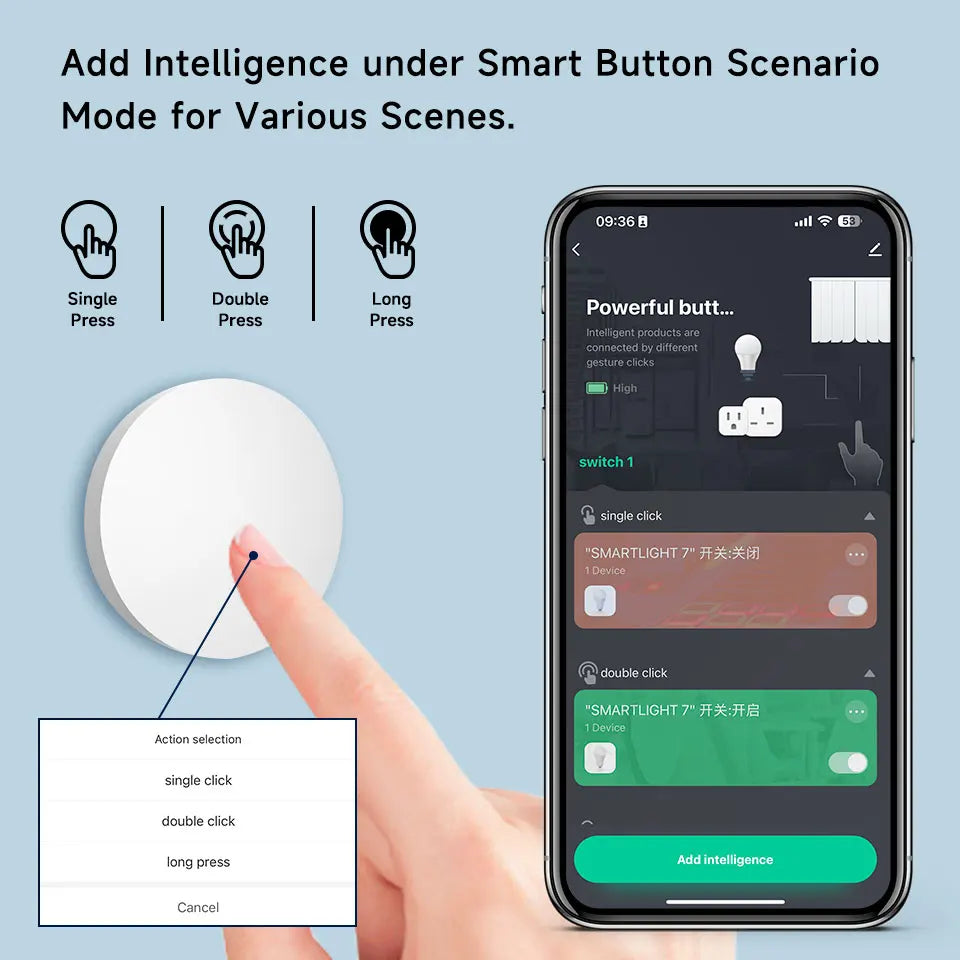 Tuya Smart Push Button Wireless Switch