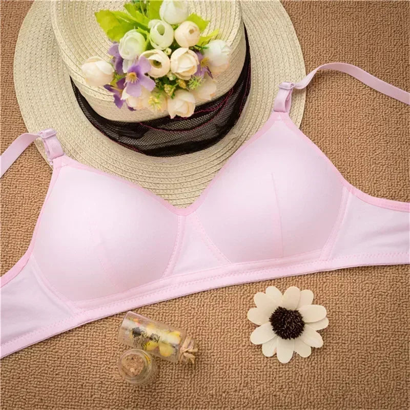 2024 Girls Training Bra Wireless Thin Cup Bra Fashion Comfortable Teenage Underwear
