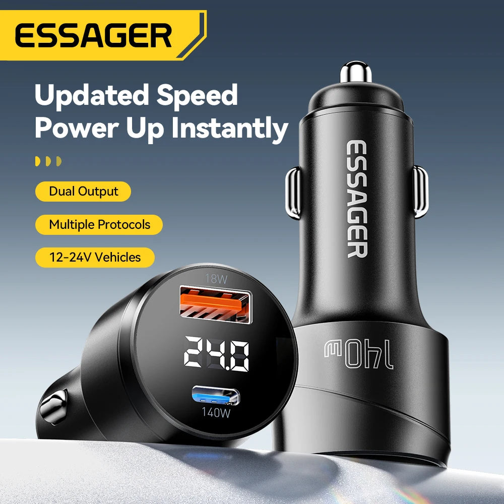 Car Charger PD 3.1 Fast Charging Quick Charge