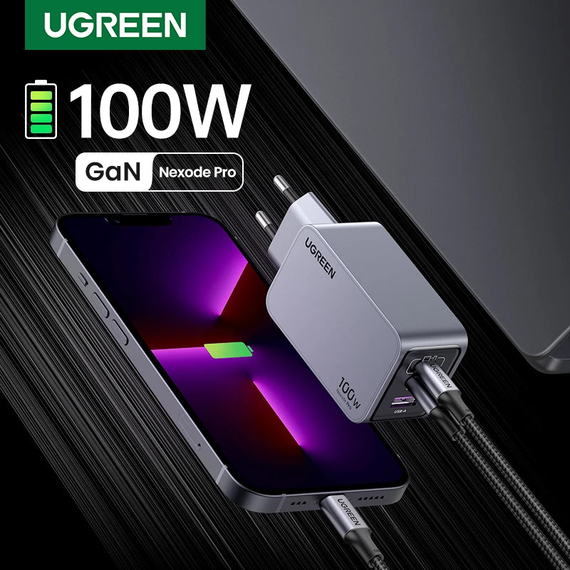 UGREEN 100W GaN USB C Charger - Quick Charge