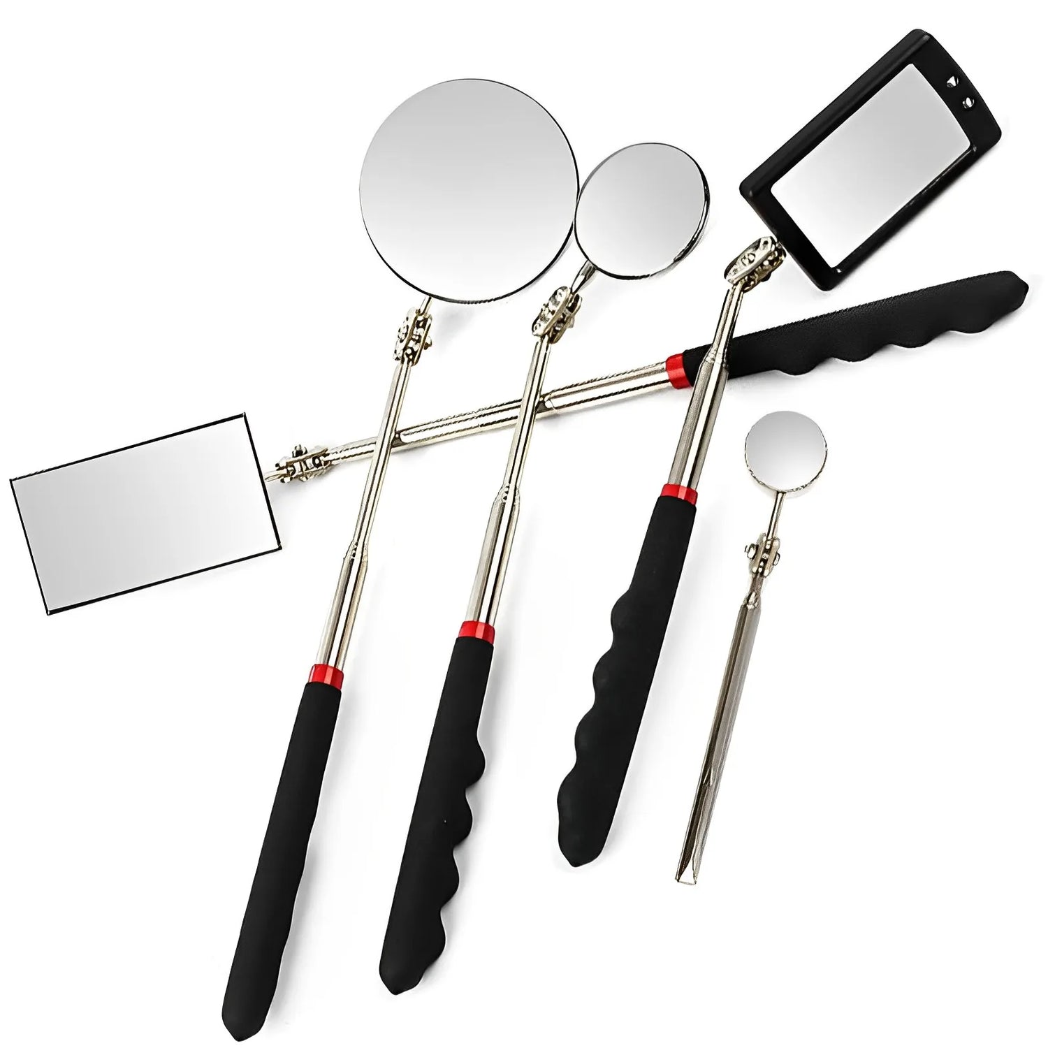 Inspection Mirror LED Light - Telescoping Extend Mechanic Tools