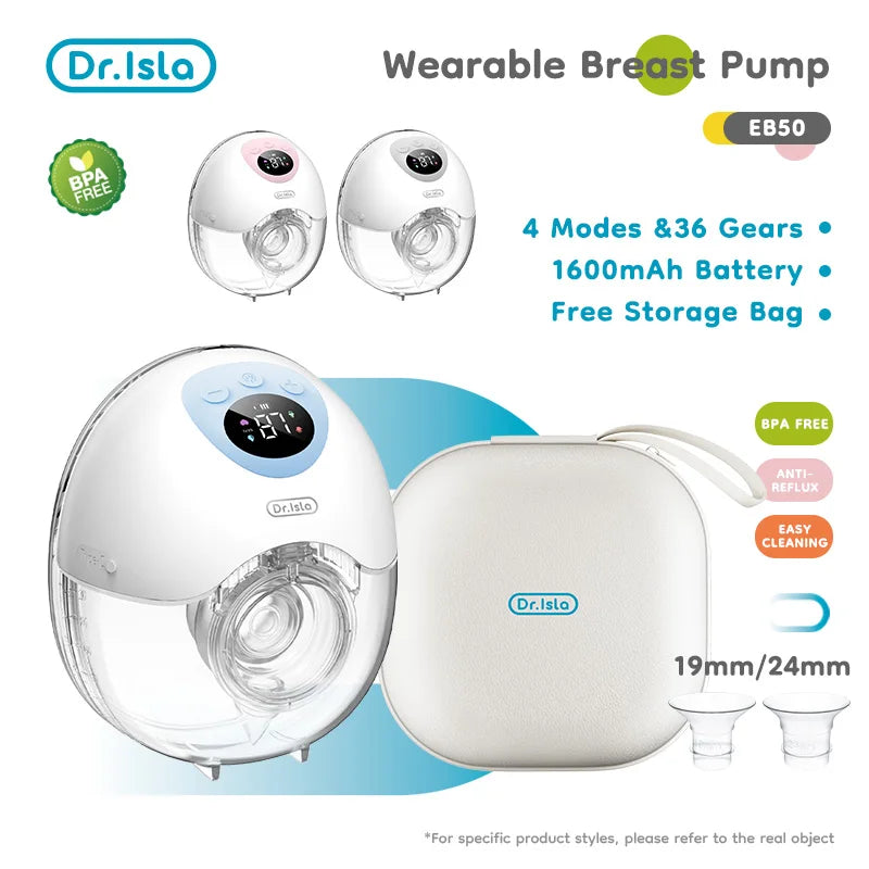 Wearable Electric Breast Pump - 4 Modes 36 Suction Levels