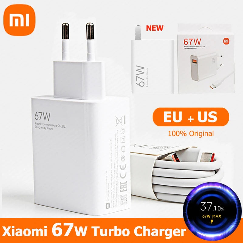 Xiaomi 67W Charger - Fast Charging Wall Adapter