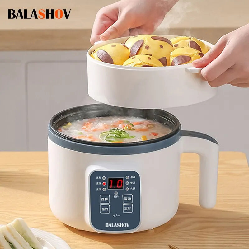 Electric Single/Double Layer Rice Cooker - 220V Non-Stick Smart MultiCooker