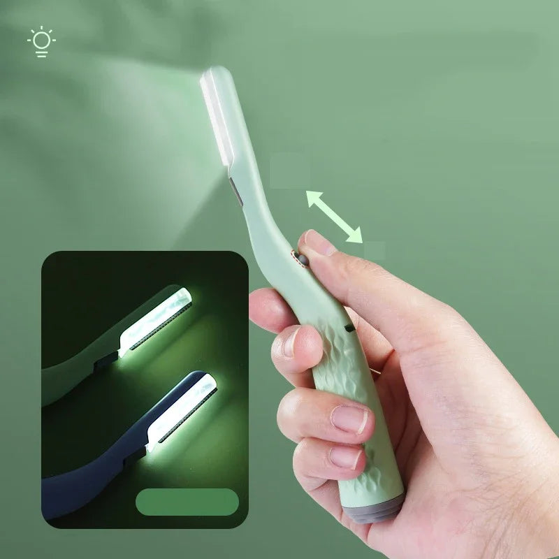 CMGF Eyebrow shaver LDE luminous rechargeable anti scratch tool for men and women's eyebrow shaving tool for beginners