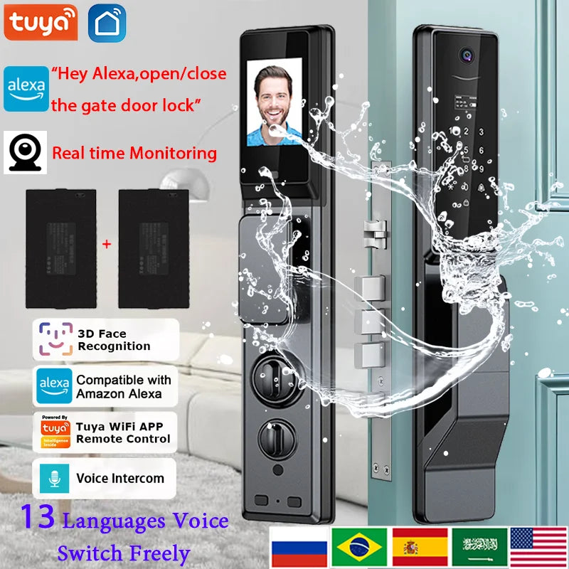 Outdoor Waterproof Lock - Wifi APP Remote Voice Intercom