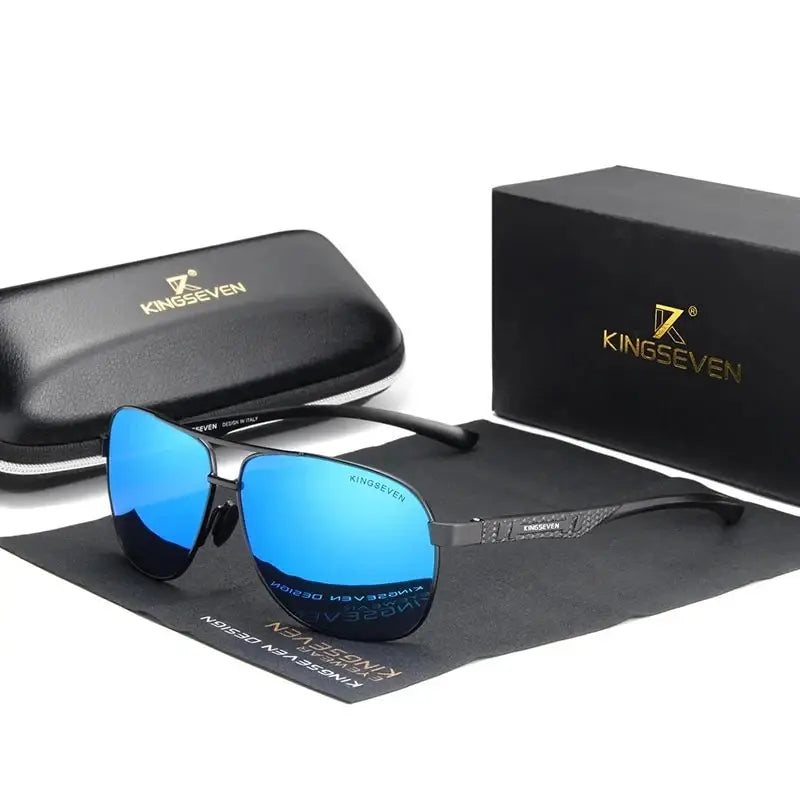 KINGSEVEN Polarized Aluminum Sunglasses Men High Quality UV400 Mirror Lens Male Women Fashion Eyewear Driving Outdoor Glasses