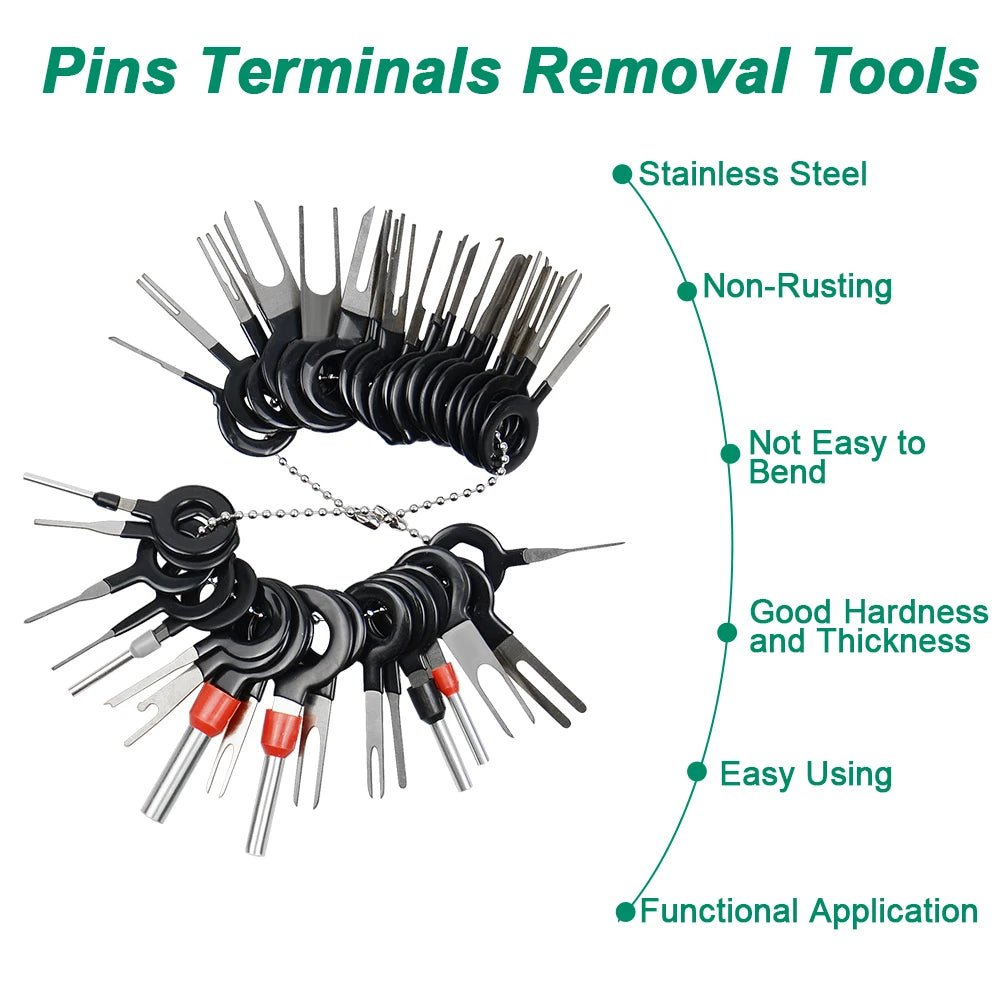 Car Terminal Removal Kit + Wire Plug Connector
