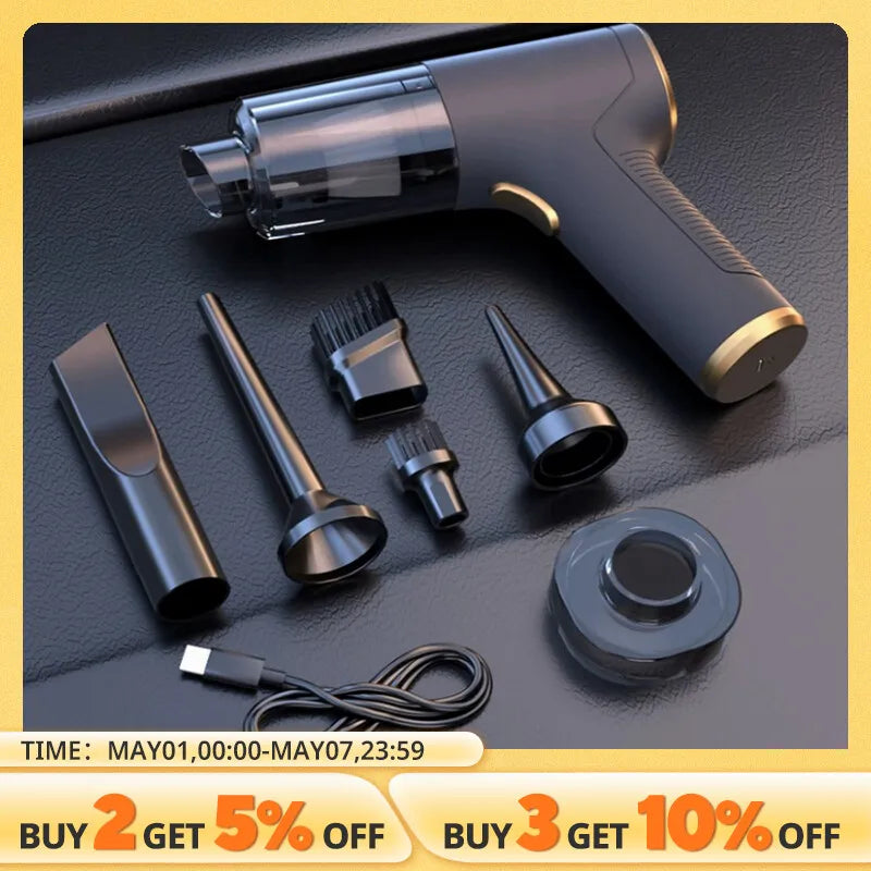 2023 Cyclone Filter Rechargeable Battery For Machine Accessories Handheld Powerful Wireless Car Vacuum Cleaner Mini Wash for Car