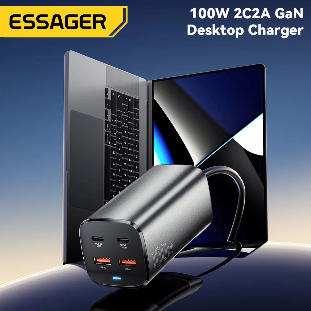 Essager 100W USB C GaN Quick Charge