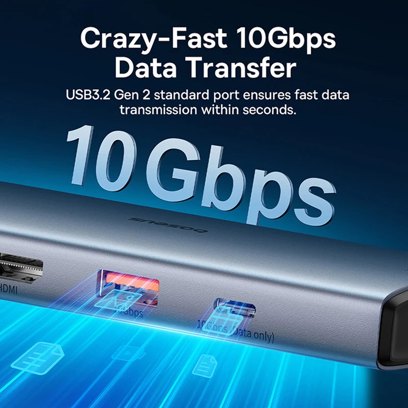 USB C HUB - 4K 60Hz Type C to HDMI RJ45 Ethernet