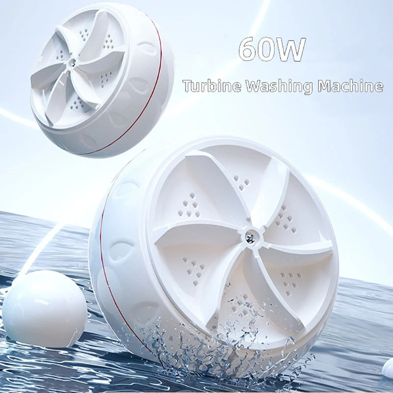 Portable Turbo Washing Machine - Mini Ultrasonic Washer